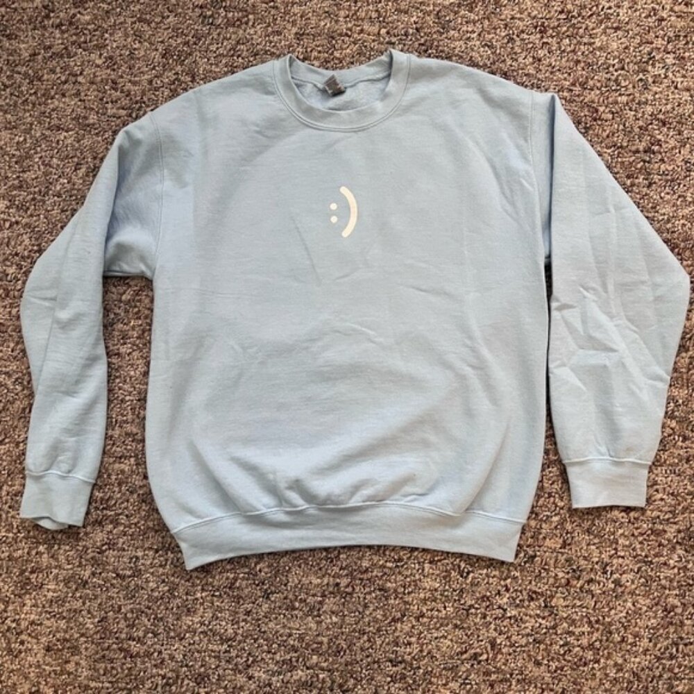 Light Blue Christian “You are Loved” Sweater- Medium